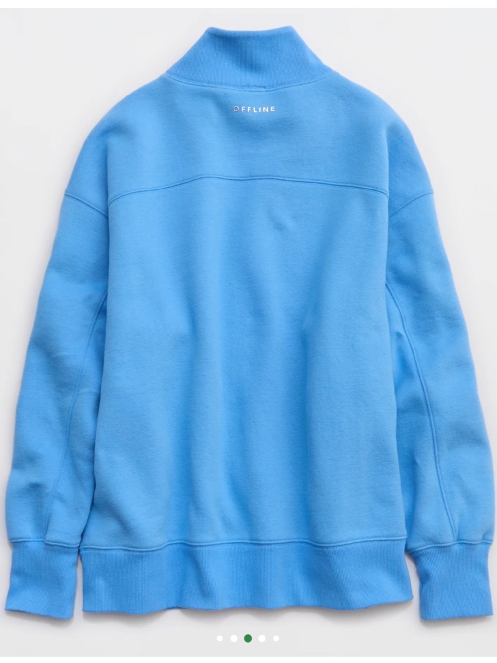 Aerie Offline Cloud Fleece Oversized Mockneck Sweatshirt - Blue - Size XL - NWT - Picture 3 of 6